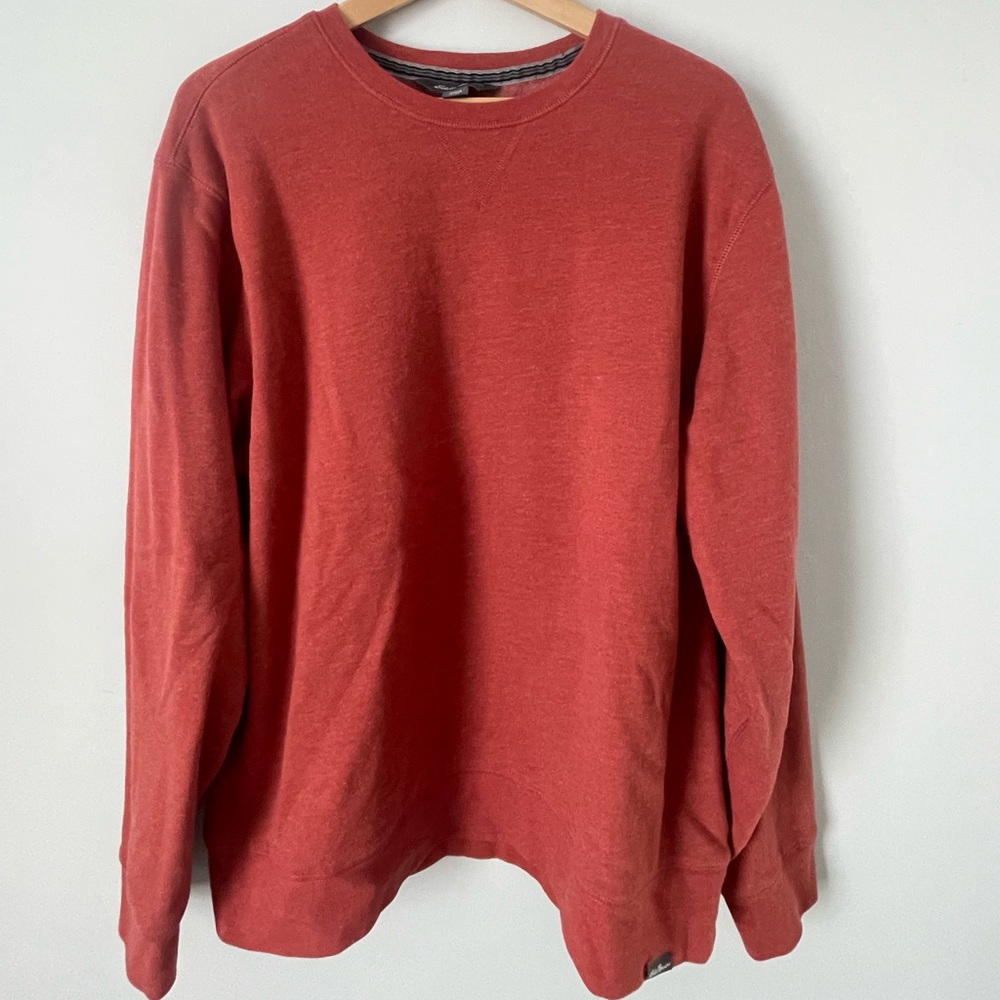 Men’s burnt orange XL Eddie Bauer crewneck soft sweatshirt